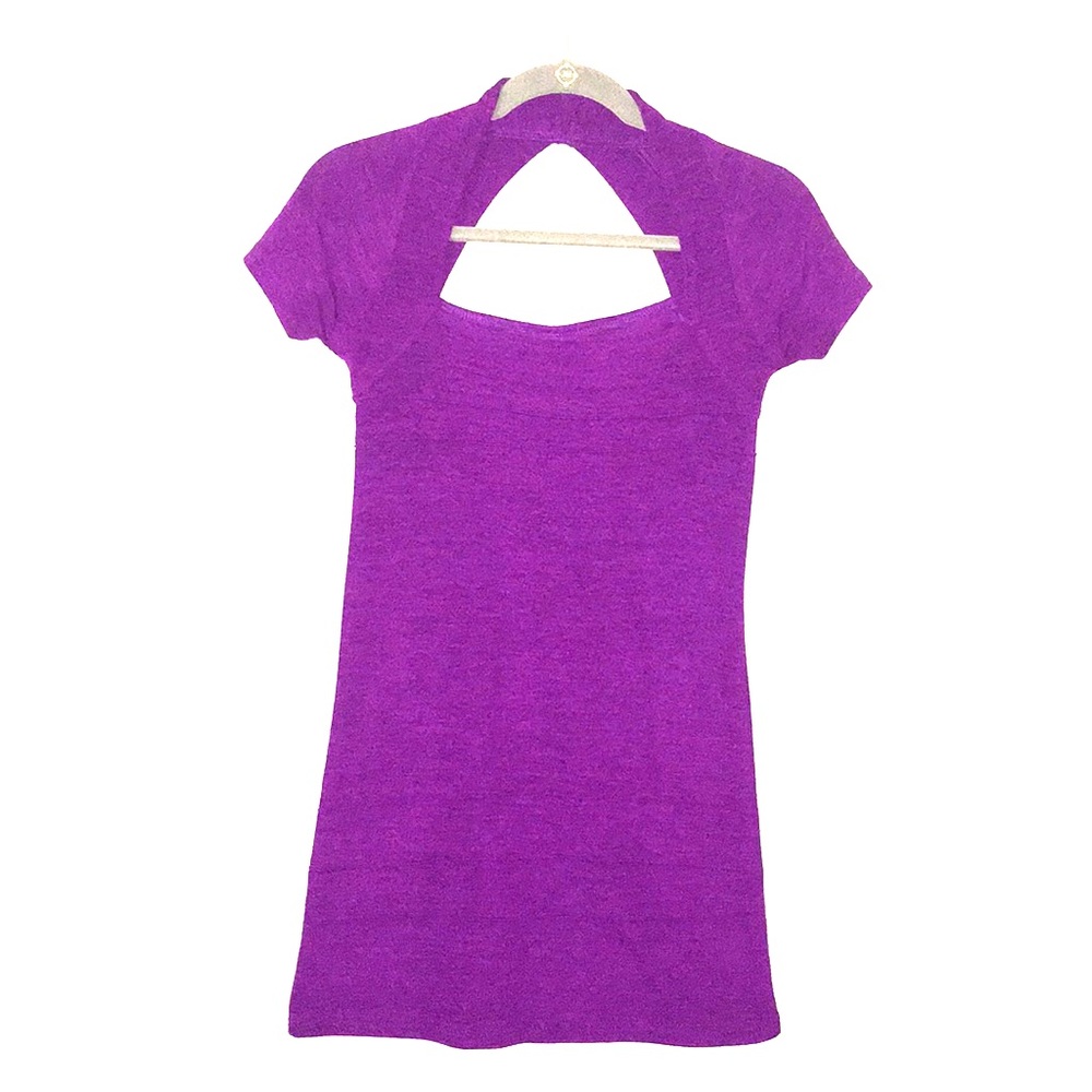 Purple mini dress